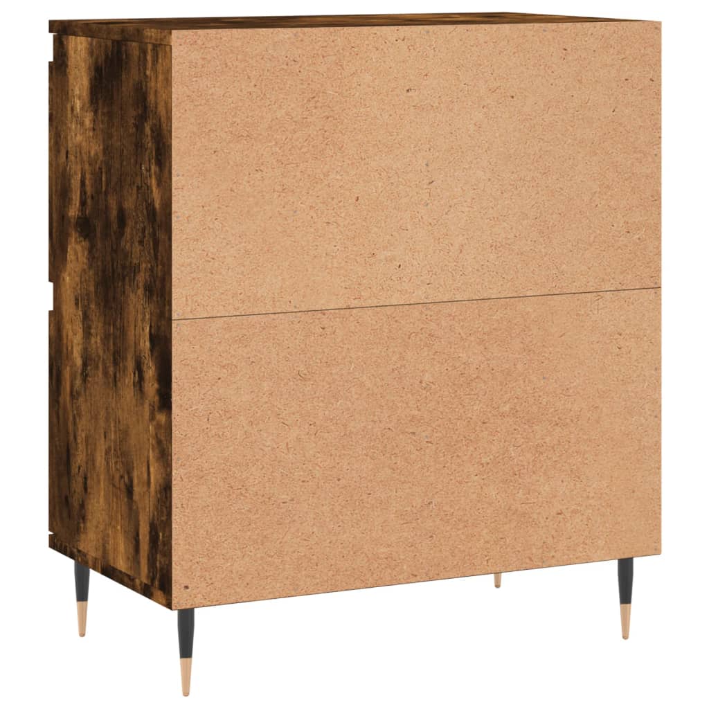 Sideboards 2 pcs. Smoked Oak Wood Based Panel