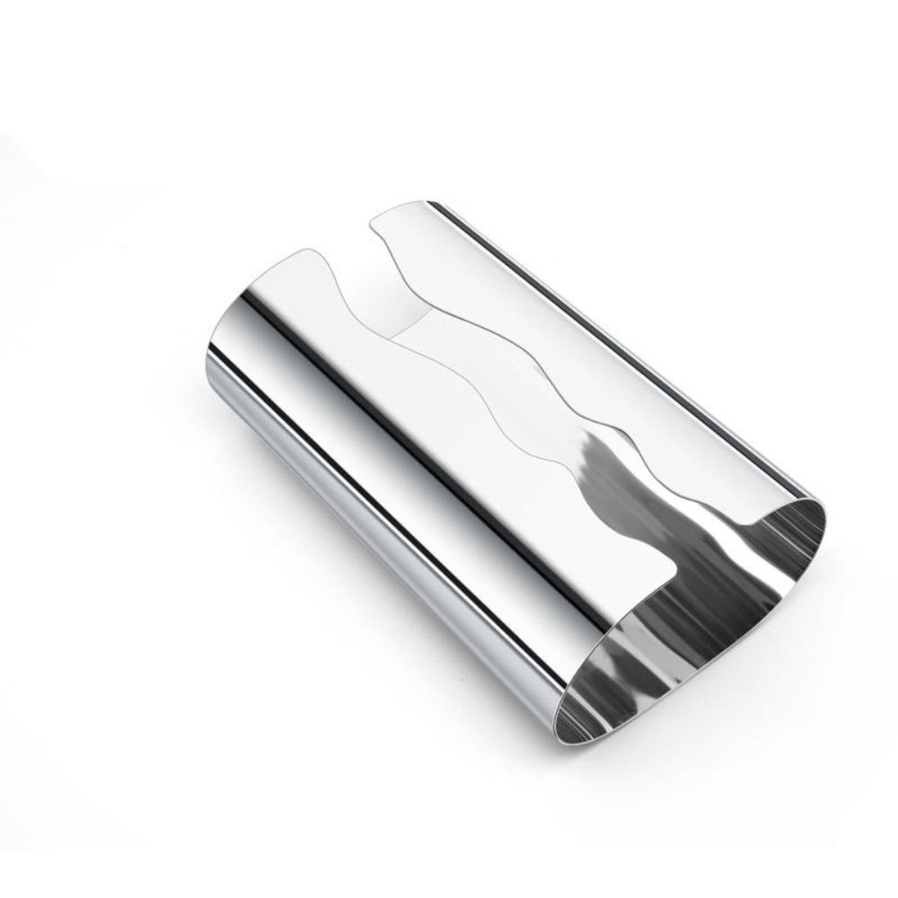 Stainless Steel Tissue Case Nordic Style Desktop Tissue Box Silvery Napkin Box  Desktop Decoration