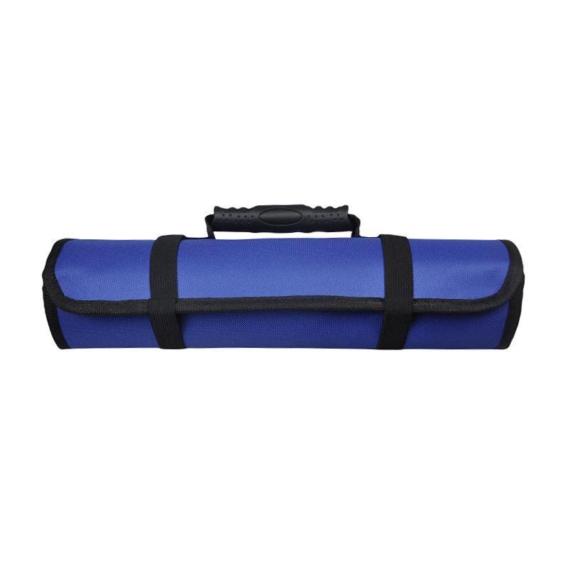 Large Wrench Roll Up Tool Roll Pouch Bag with 22 Pockets, Waterproof Canvas Wrench Roll Organizer Bag for Craftwork Electrician