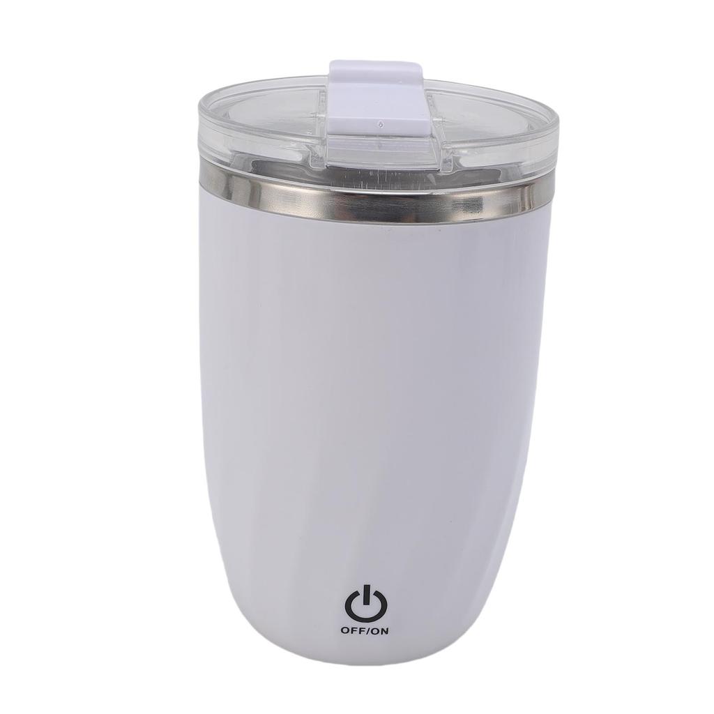 380ML Automatic Stirring Coffee Mug 304 Stainless Steel Auto Magnetic Coffee Cup Electric Mixing Mug for Home Office Gym