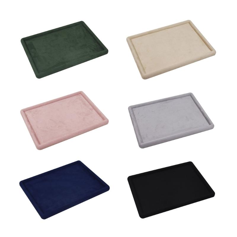 Stylový podnos na šperky s měkkým materiálem Minimalistický organizér do zásuvky na šperky Zaoblený prázdný držák na doplňky