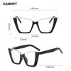 Oversized Cat Eye Glasses Women Trendy Vintage Blue Light Blocking Eyewear Brand Design Chic Non-prescription Eyeglasses