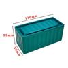 Wrought Iron Mini Container Model Metal Box Small Size Desktop Storage Box Retro Industrial Style Model Ornaments