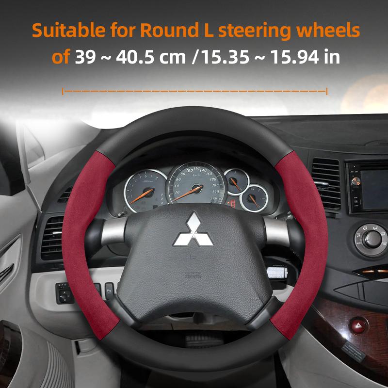 Applicable to Mitsubishi steering wheel covers: Outlander 3, XL, L200, Lancer 2009, X 9, 10, Asx, Pajero Tr4, Mirage G4,