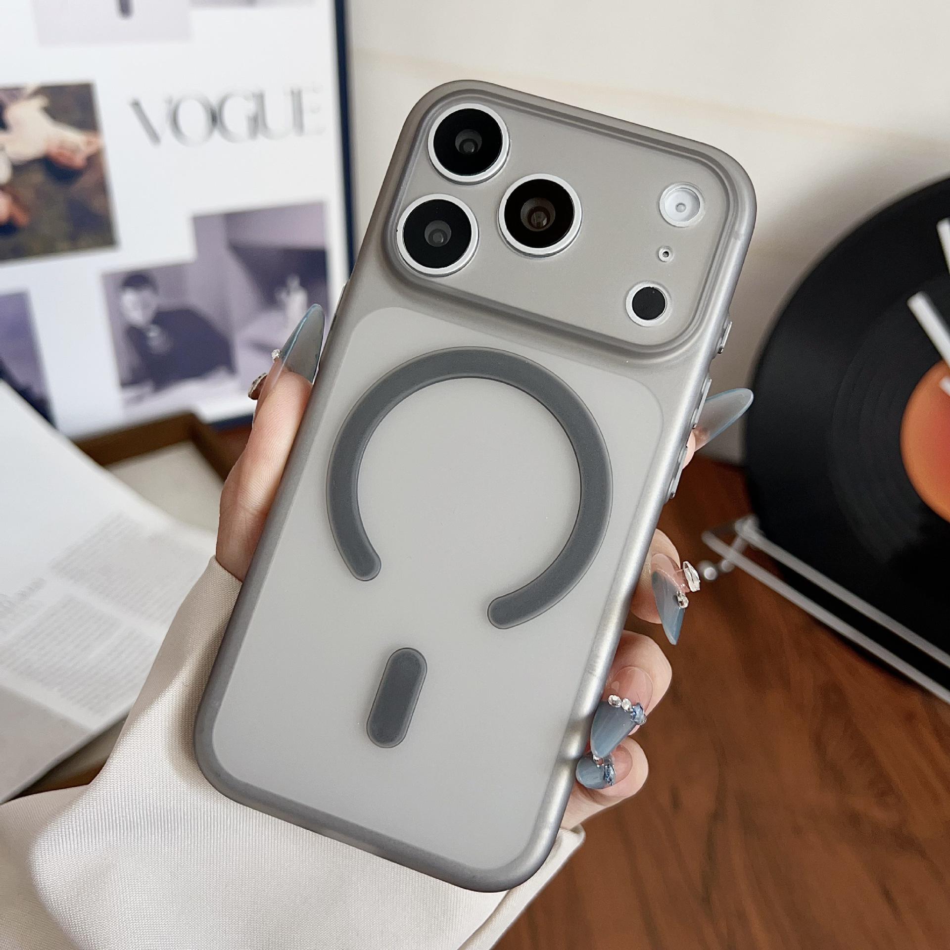 

Ultra-Thin Frosted Magnetic Case for iPhone 17PM/16, Full Coverage, Soft Anti-Fingerprint, Protective Cover. iPhone 12 Pro