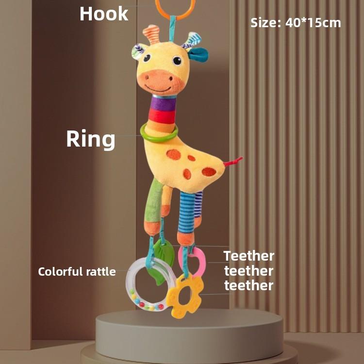 Baby Plush Baby Car Seat Toys With Hanging Animal Designs For Infants And Toddlers