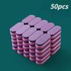 50PCS Nail File Polishing Sponge Mini Small Oval Double Sided Polishing Repair Type Bean Curd Block Manicure Tool Manicure Set