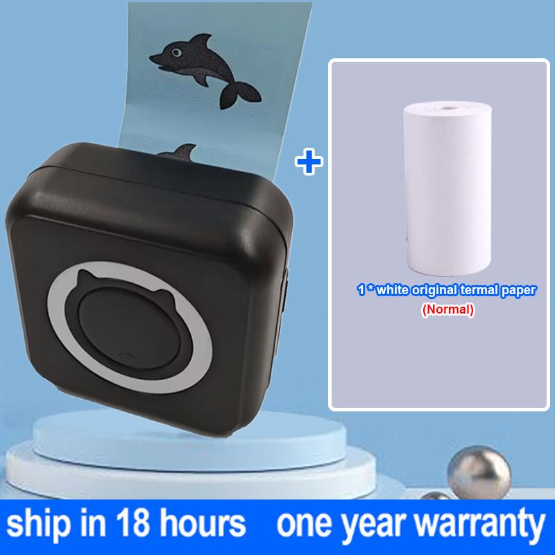 Nová kapesní termální tiskárna Přenosná mini tiskárna Bezdrátové připojení 200 dpi Foto štítky Seznam poznámek Jasný tisk bezdrátové tiskárny