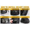 Adjustable Tactical Helmet with Helmet Cover, PJ Type Tactical Multifunctional Protective NVG Mount for Cosplay Hunting Shooting
