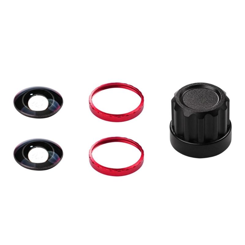 

2 Pack Toughened Glass Lens Protectors Scratch Resistant Quick Change Design Suitable for 360 Degree Camera Accessories красный