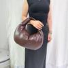 Portable pleated cloud bag women's autumn new large down bag knotted croissant bag large capacity shoulder armpit bag