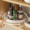 Kitchen Storage Rack Rotating Spice Organizer Box Household Cabinet Seasoning Desktop Countertop Storage Tray Magic Tool
