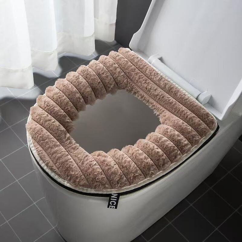

Plush Zippered Toilet Seat Cover