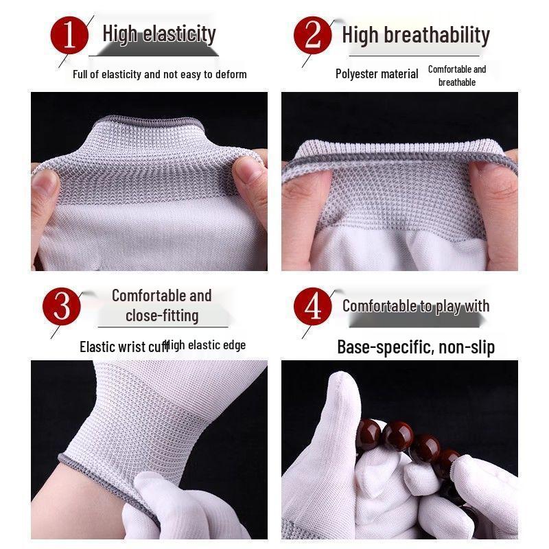 Cotton Nano Polishing Gloves for Literary, Play, and Craftwork