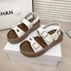 Sports sandals women's 2025 summer new women's platform Roman shoes muffin sole versatile Korean skirt beach shoes
