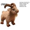 Cozy Sleeping Pillow Fluffy Goat Plush Toy, Cartoon Animal Stuffed Sheep Doll, Soft Polyester Fiber Doll Cuddly Companion for Kids Collectors Holiday