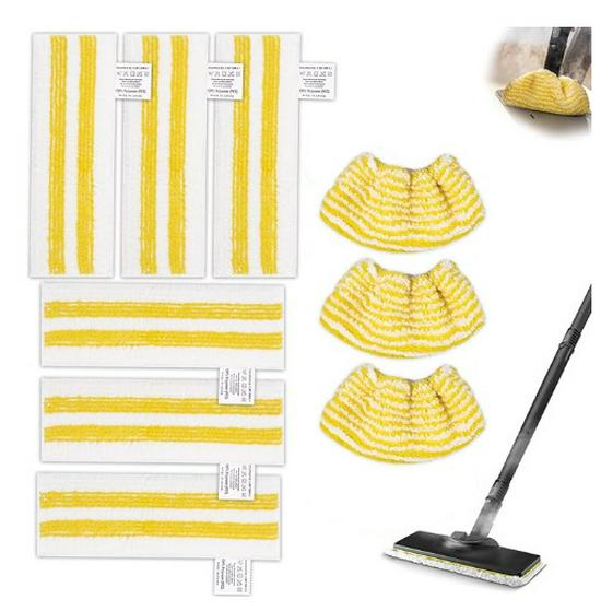 Set composto da panno e spazzola per pulitori a vapore Karcher SC1-SC5.