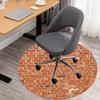 1pc brick wall Round Chair mat Area Rug - Non-Slip, Floor Mat for Office, Bedroom, and Indoor Decor c1125280