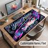 Fantasy Magic Theme Customized Mouse Pad Personalized Print Name Text Desk Mat For Home Office Table Decor