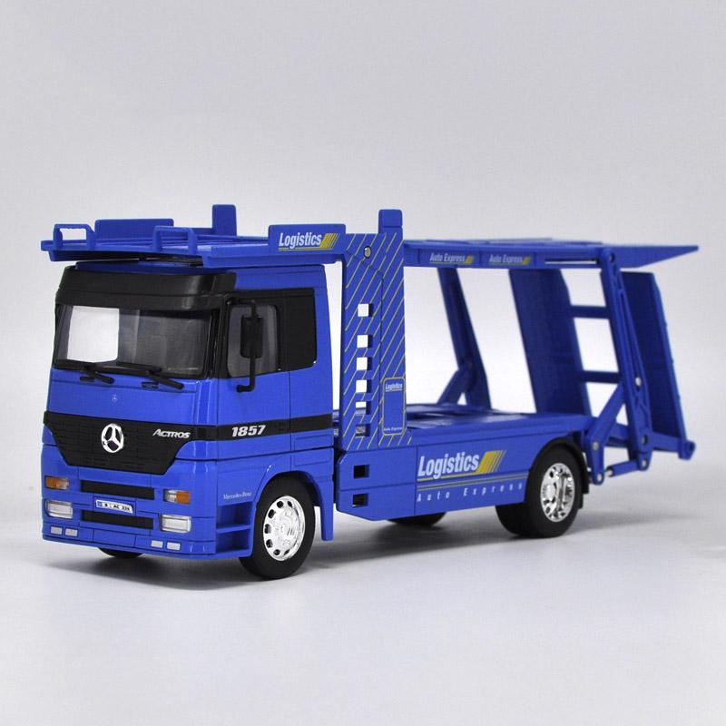 WELLY 1:32 Kenworth Alloy Trailer Car Model Diecast Metal American Transporter Truck Vehicles Car Model Simulation Kids Toy Gift