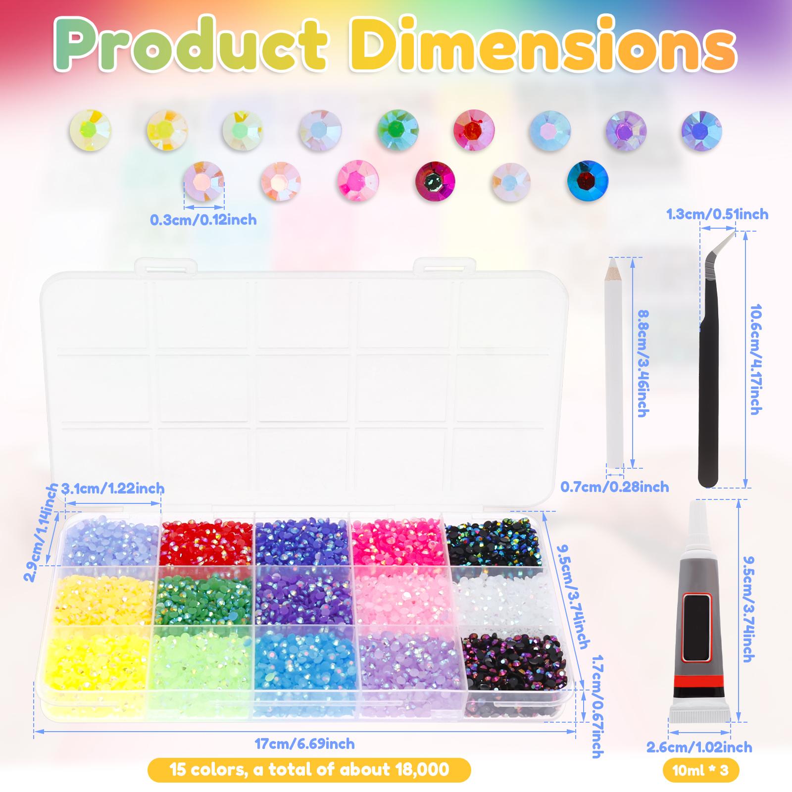 

Mixed Color Resin Drill Jelly Rhinestone Nail Art Craft Decor Flatback Nail Drill For Phone Clothing DIY Decoration Nails Crafts