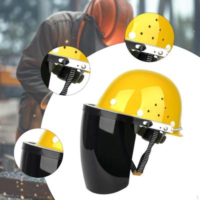 Gesichtsschutzabdeckung mit Schutzhelmhalterung Schweißhelm zum Trimmen Schleifen Forstwirtschaft Metall