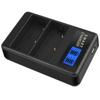 Convenient and Portable BLH1 LCD Double Slot Charger Camera Battery Charger for Olympus EM1 MARKII EM1-2 EM1 Mark 2 EM1