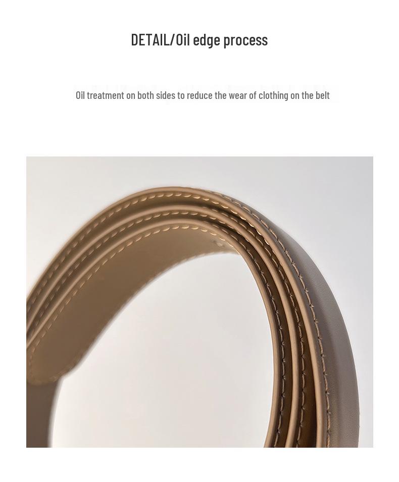 Women's Retro Casual Genuine Leather Belt: Versatile Cowhide Waist Belt
