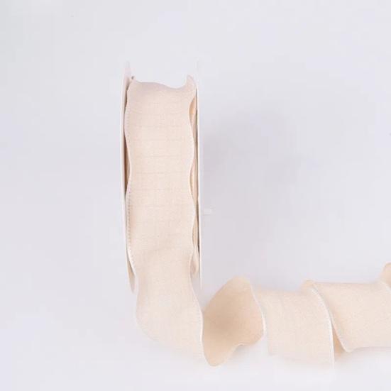 1 Roll 900x2.5CM Ruffle Edge Ribbon DIY Sewing Flower Bridal Bouquets Christmas Gift Box Wrapping Decorative Ribbon Solid Polyester Pleated
