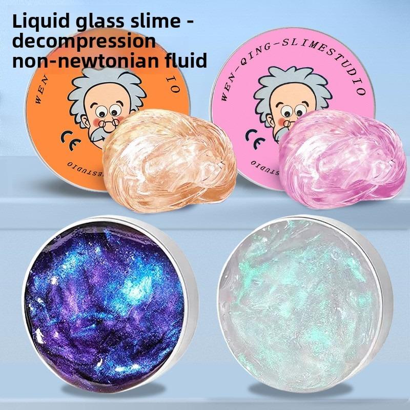Activating Toys Colorful Non-Newtonian Liquid Decompression Toys Transparent Elastic Modeling Compound Non-Toxic Creative Crafts
