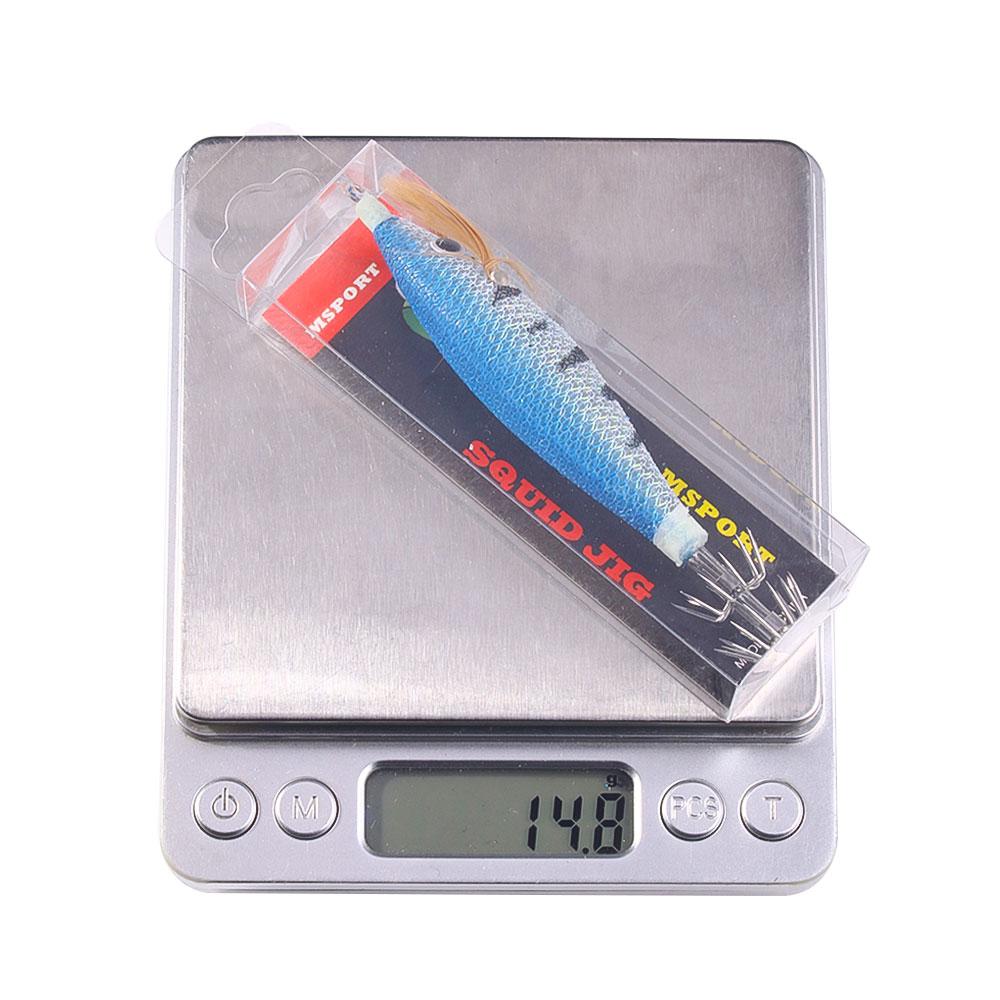 10cm 10g Fishing horizontal Squid Jigs Fishing Lure Artificial Squid Hook Jigging Baits For Sea Fishing Cuttlefish Luminous
