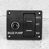 3 Way Marine Switch Panel 3 Position Marine Bilge Pump Switch Panel Waterproof Switch Panel Easy to Use for Bilge Pump
