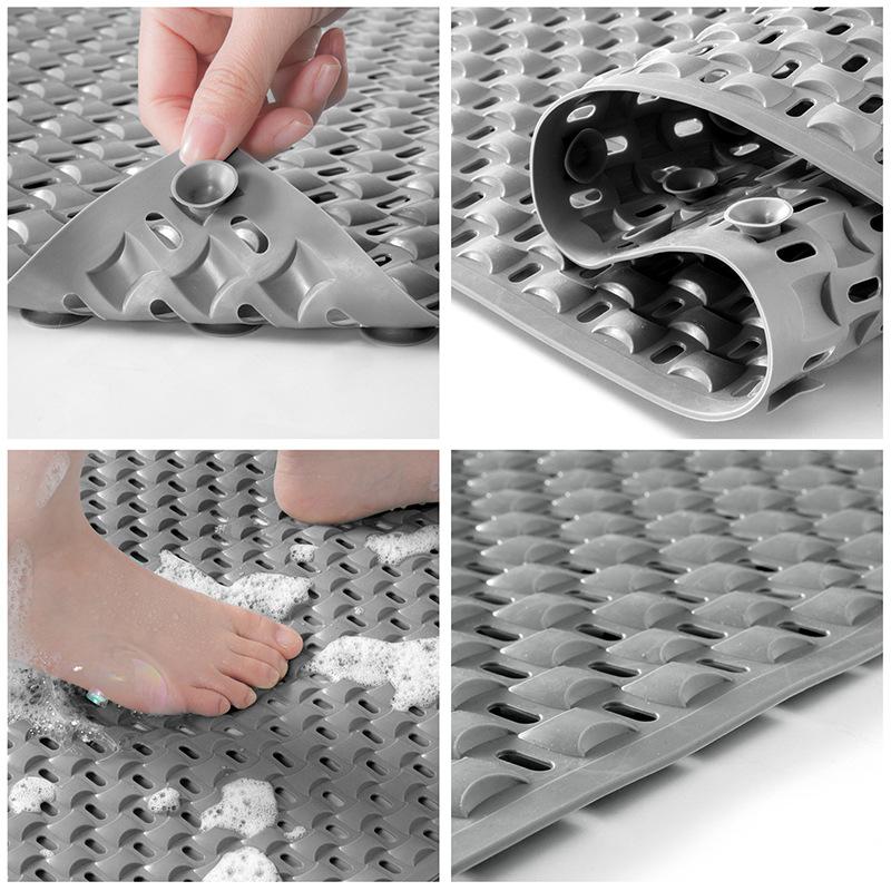 Bathroom Mat Non-Slip Mat Household Shower Room Bathing Anti-Drop Suction Cup Floor Mat Toilet Bathroom Shower Massage Mat
