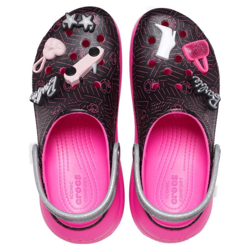 Crocs X Barbie Crush Clog Barbie Sandals Women's Black Pink