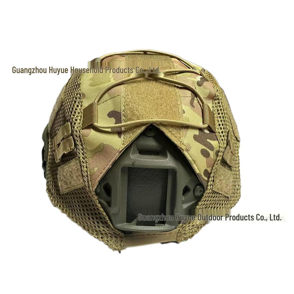 Camouflage Elastic Cord Helmet Cover for Tactical FAST Helmets
