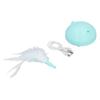 Electric Pet Funny Cat Flashing Ball Feather Turntable Toy Cat Scratching Interactive Play
