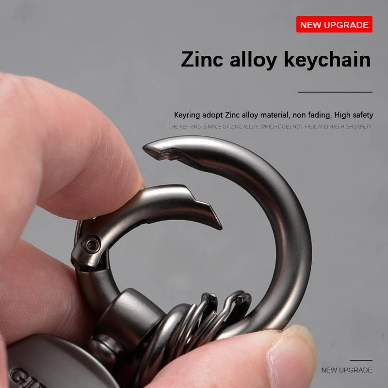 Car Carbon Fiber Style Keychain Microfiber Leather Key Chain For Volvo Xc60 Xc90 V40 V60 S60 V50 V90 S80 C40 XC40 V70 XC70 C30