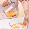 Baijie Measuring Cup, Food-Grade Glass Measuring Cup, 500ML, Graduated Cup, Egg Liquid Filter Measuring Cup, Baking Filter Measuring Cup, Milk Cup