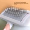 Stainless Steel Pet Hair Removal Comb Slicker Brush Anti Static Undercoat Removal Dual Sided Ergonomic Green Handle Long Hair Do