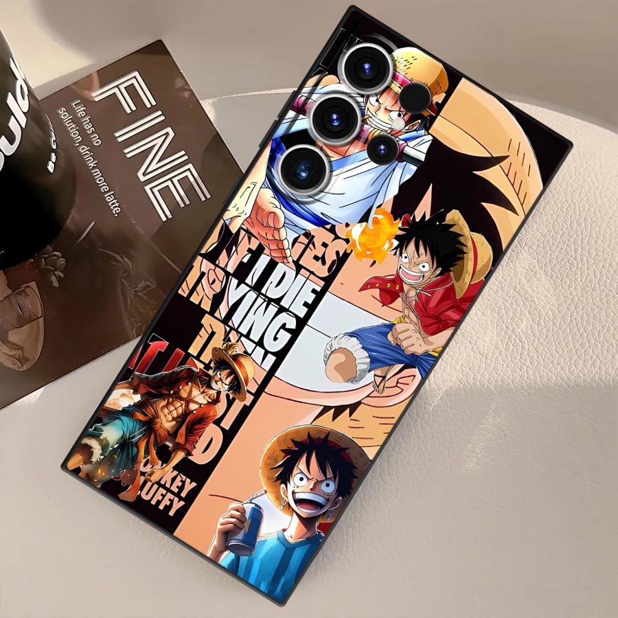 Anime Luffy Zoro Funda Phone Cover Case for Samsung Galaxy S21 S23 FE S22 S24 Plus S20 S25 Ultra S9