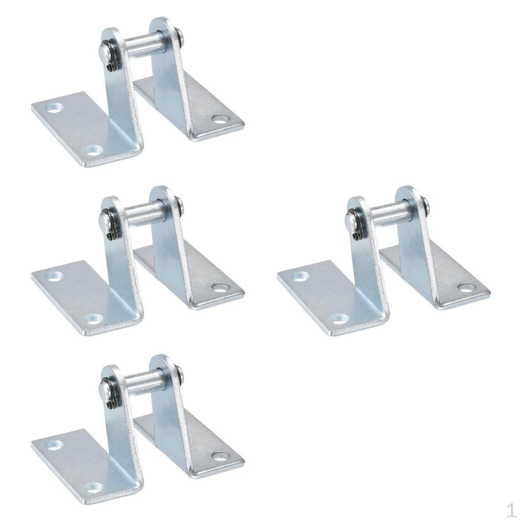 

4 Pieces Cylinder Clevis Bracket Bolt Holes Alloy Pneumatic Parts for Material Handling Workshop