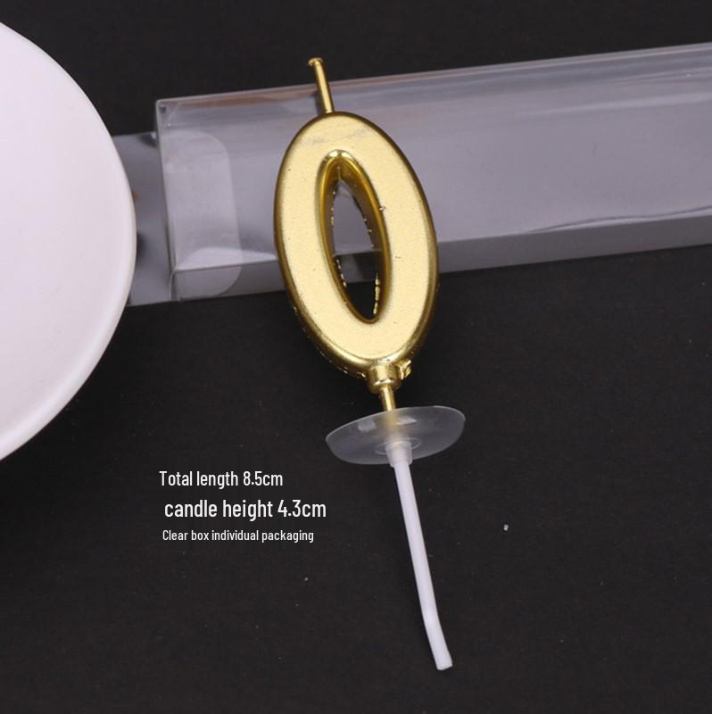 50 Gold and Silver Number Candle Cake Toppers - Individually Boxed Party Decorations