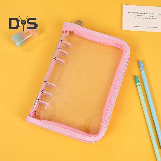 Organizer na naklejki Przezroczysty, zamykany na suwak, A5/A6, uchwyt do przechowywania naklejek, wielokrotnego użytku, album, kolekcja naklejek, książka dla dorosłych