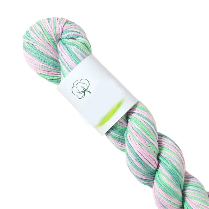 Multipurpose Cotton Knitting Yarn Hand Dyed Soft Natural Dyes for Scarves Hat Decoration Projects Easy to Handle