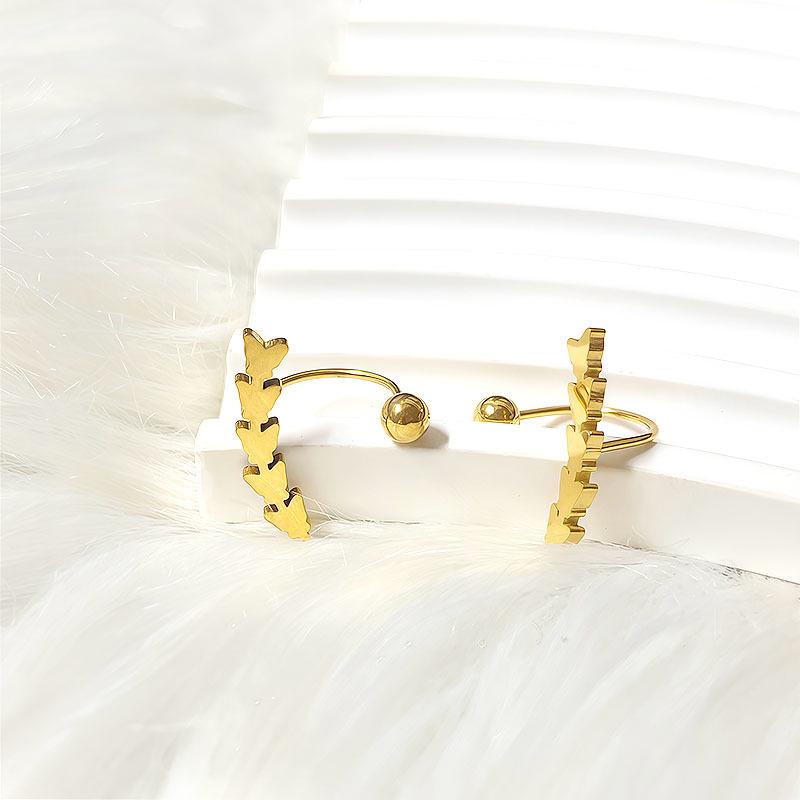Korean Elegant Star Smile Titanium Ear Stud
