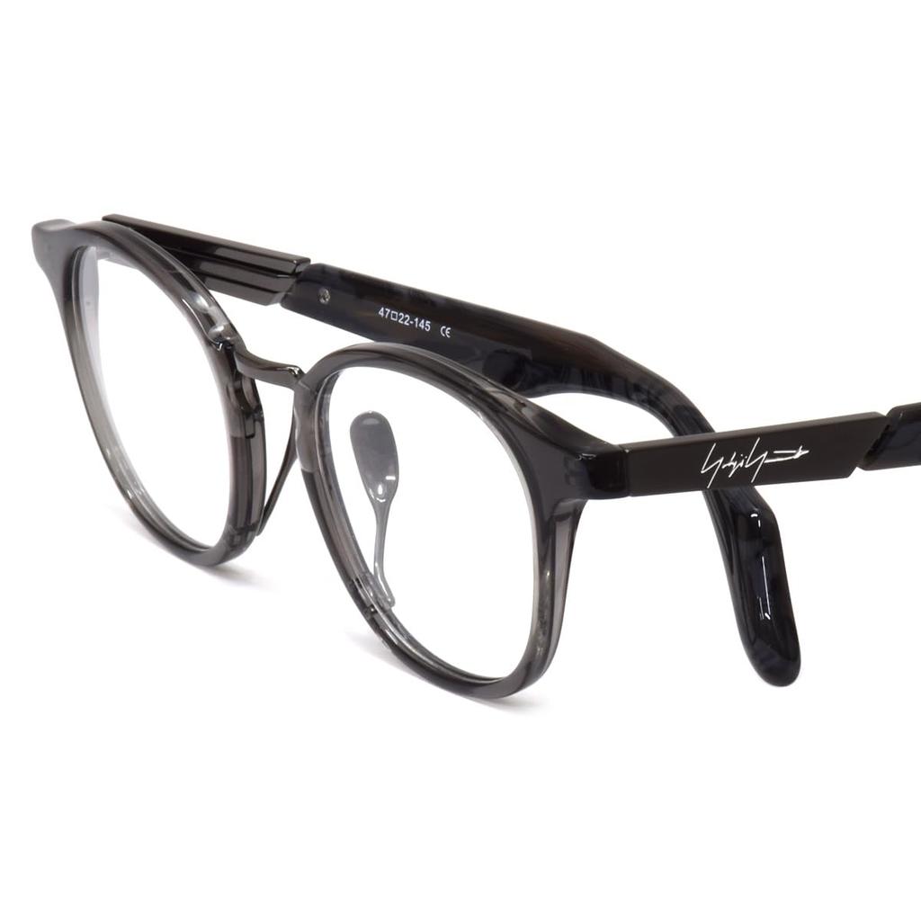 Glasses Frame 2 47 Size Clear Black Yohji Yamamoto Yamamoto Toothpick Made in Japan [Yohji Yamamoto] 19-0075