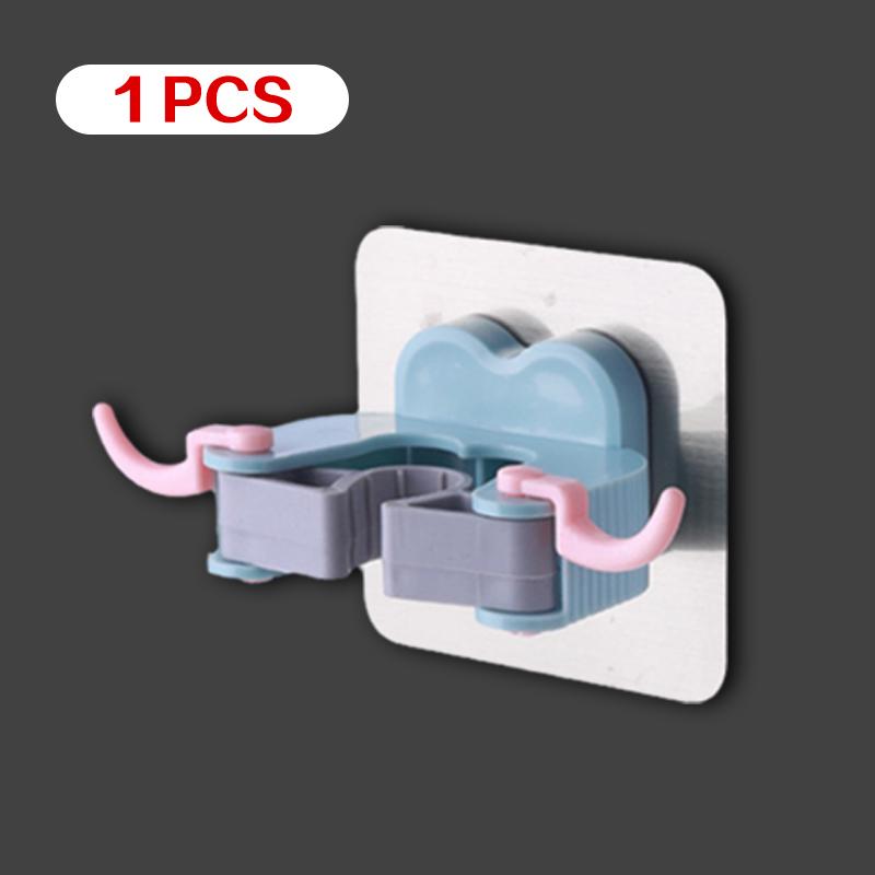 Multi specification Hooks Adhesive Wall Hanging Mop Rack Broom Hanger Hook Kitchen Bathroom Organization Home Accessories