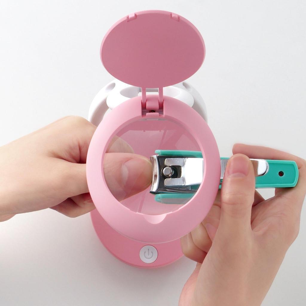 3R 3R System Portable Stand Magnifier Multi Loupe with LED Lens Magnification Approximately 3x Foldable with Strap Pink [viacurio] 3R-LIGHT-04PK