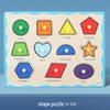Wooden Alphanumeric Puzzle Board for Kids – Educational, Cognitive Matching & Hand Grab Toy