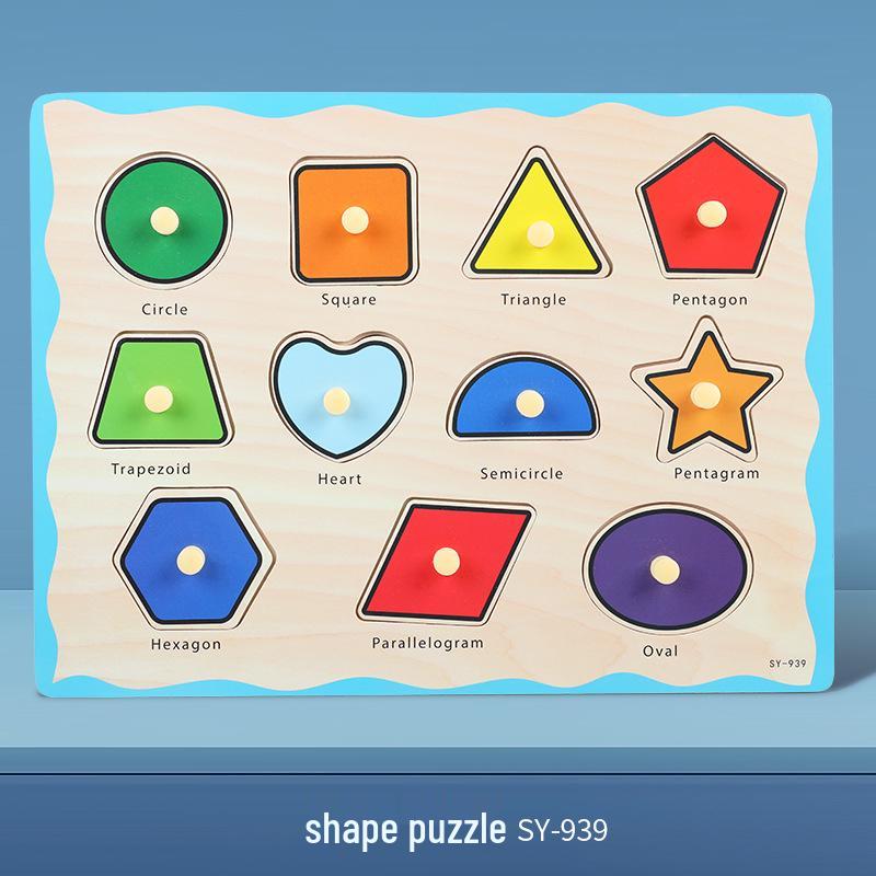 Wooden Alphanumeric Puzzle Board for Kids – Educational, Cognitive Matching & Hand Grab Toy